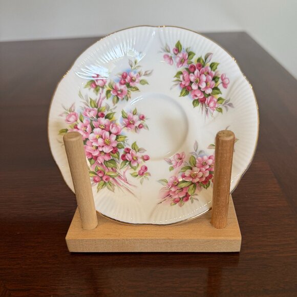 Royal Albert Bone China Blossom Time Series Apple Blossom Tea Cup & Saucer Set - Picture 6 of 8